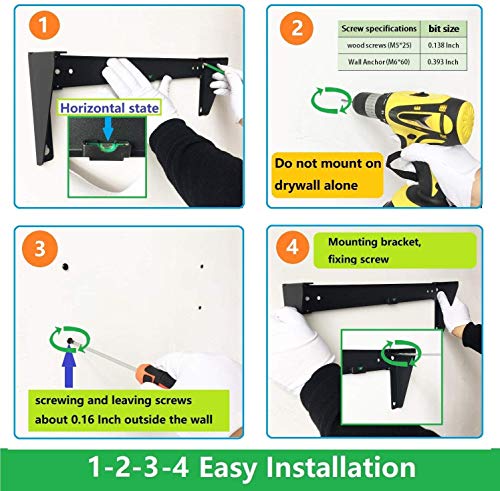 6U Steel Wall Mount Rack Vertical and Horizontal Mounting - size: 6U