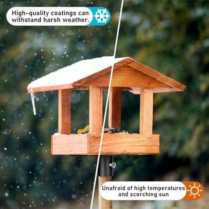 Novabright Bird House Mounting Plate Flange for 1 Inch Bird Feeder Pole