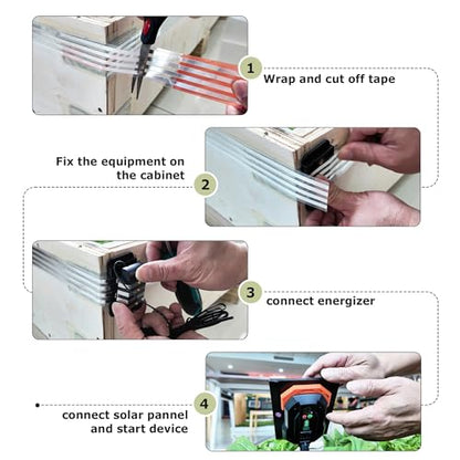 Slug Fence, Electric SnailStop Fence for Keep Snails Away from Raised Beds
