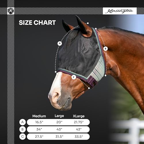 Kensington | 90% UV CatchMask Open Top Fly Mask for Forelock Comfort
