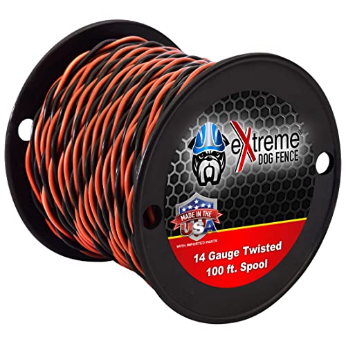 Extreme Dog Fence 100ft Spool 14AWG Wire Twisted Dog Fence Wire - Compatible with All Brands