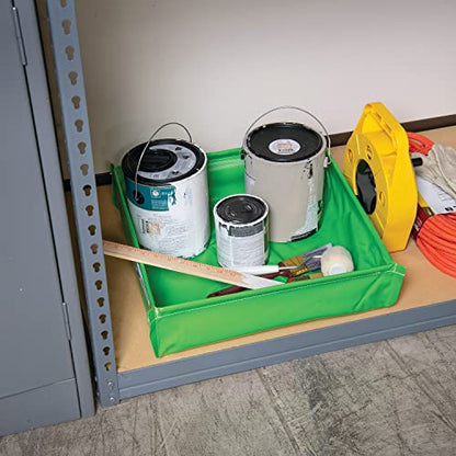 PIG Containment Tray - Collapsible Utility Tray - 30” W x 30” L x 4.75” H- PM50785 - size: 30" x 30" x 4.8"