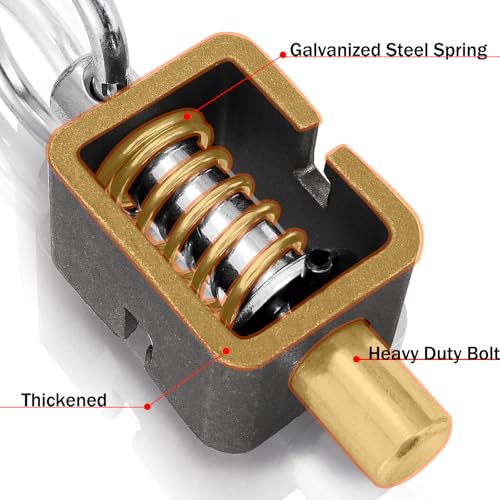 WRINGKIT 4 Pack Spring Latch Lock, Weld-On, 5/8"