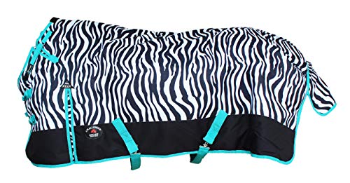 82" 1200D Turnout Waterproof Horse Tough WINTER BLANKET HEAVY Teal 547G