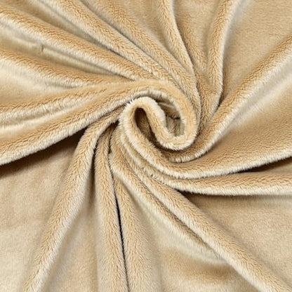Surf turtle Camel Super Soft Minky Fabric by The Yard, 36"x60" - color: Camel Color