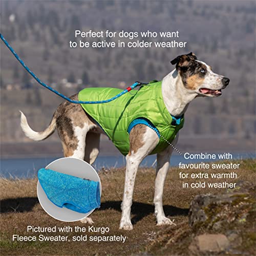 Kurgo Loft Dog Jacket, Deep Violet, Small - color: Deep Violet/Charcoal, size: Small