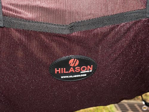 HILASON Horse Fly Sheet Breathable Mesh UV Protection Mosquito Bug Summer - color: Wine, size: 66 In