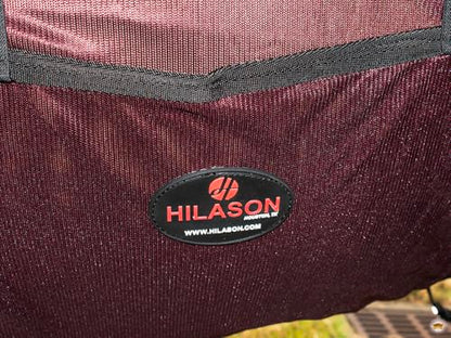 HILASON Horse Fly Sheet Breathable Mesh UV Protection Mosquito Bug Summer - color: Wine, size: 81 In