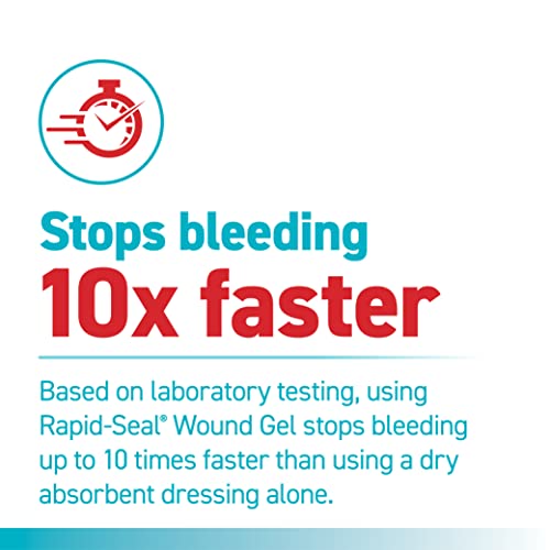 Rapid-Seal Hemostatic Wound Gel, 1 Tube, Stops Bleeding in Seconds - size: 1 Tube (0.5 Fl Oz)