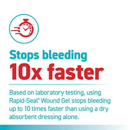 Rapid-Seal Hemostatic Wound Gel, 1 Tube, Stops Bleeding in Seconds - size: 1 Tube (0.5 Fl Oz)