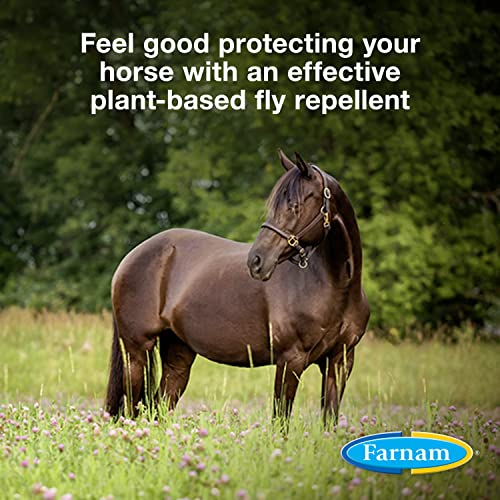 Farnam Equisect Botanical Fly Repellent for Horses, Dogs and Cats, 32 Ounces, Quart Spray (Pack of 2) - size: 32 Fl Oz (Pack of 2)