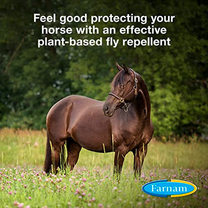 Farnam Equisect Botanical Fly Repellent for Horses, Dogs and Cats, 32 Ounces, Quart Spray (Pack of 2) - size: 32 Fl Oz (Pack of 2)
