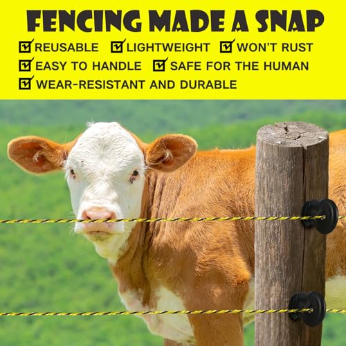 BESTEEL Electric Fence Poly Wire Electric Fencing Polywires 660 Feet 200M - size: 660 Feet