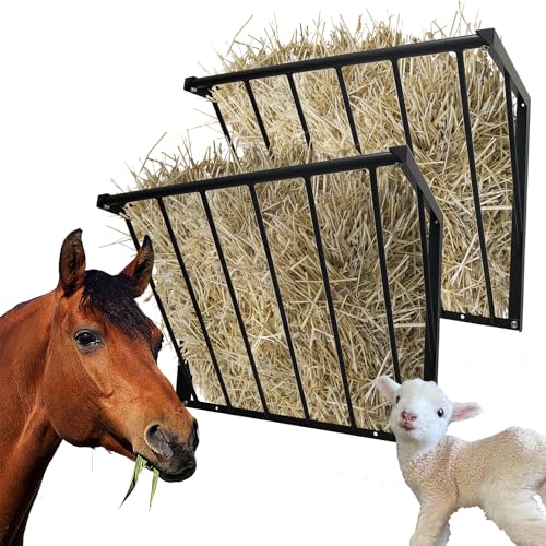 2Pcs Horse Hay Feeder 24 Gallon Capacity - size: 31.5INCH (2 PCS)