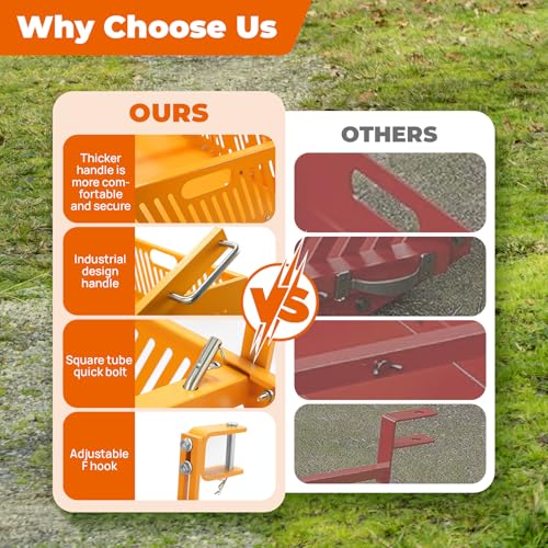 2-in-1 Horse Paddock Cleaner &Tow Behind Trailer, Yard Sweeper for ATV UTV
