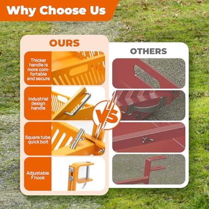 2-in-1 Horse Paddock Cleaner &Tow Behind Trailer, Yard Sweeper for ATV UTV