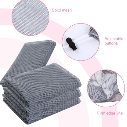 Berlune 30 Pack Large Mesh Laundry Bags - color: Gray