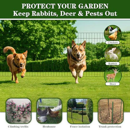 Black PVC Coated Welded Wire Fencing 48” x 100’ Roll 2”x3” 16G Garden Fence | TUOKS Chicken Wire Fencing Roll Vinyl Coating Metal Wire Mesh for Yard Vegetable Plant Protection Poultry Netting - size: 2''x3'' 16GA 48''x100'