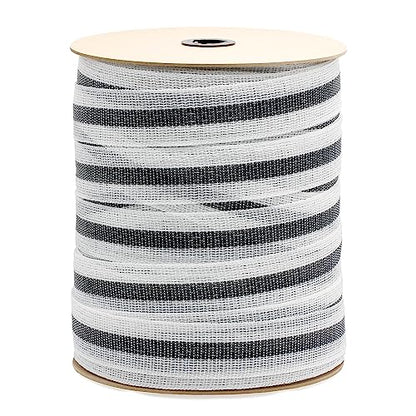 Electric Fence Poly Tape Horse Fencing Tape 656 Feet 200m, 2 Inch 50mm Width, 12 x 0.18mm Stainless Steel Conductors, White and Gray
