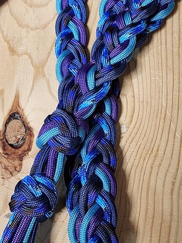 Bridleless Neck Rope Liberty KatzHorseWear Horse Tack Equestrian Gift Braided Blue/Purple | Ride Free, Ride Connected to your horse with soft paracord