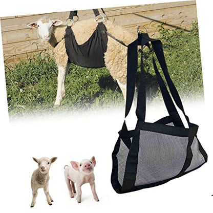 GANAZONO Adjustable Weighing Sling for Small Livestock Newborn Lamb Calf Puppy Weight Scale Carrier Durable Hanging Weight Scale Sling for Easy Weighing of Animals