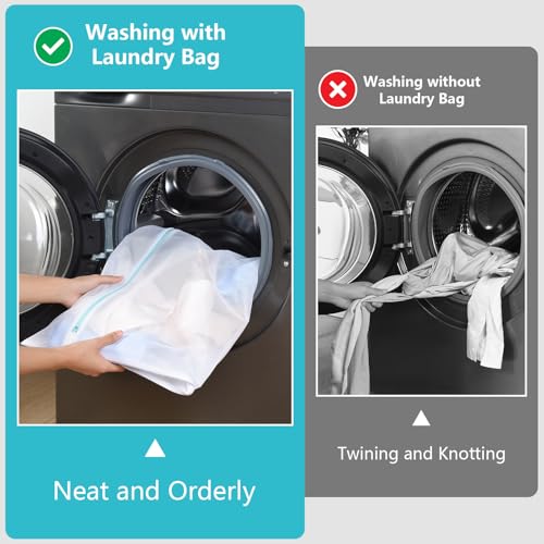 OTraki Mesh Laundry Bag for Delicates, 24 x 32 inch Large Mesh Delicates Bag for Washing Machine, Zippered Net Laundry Bag for Sweater Bed Sheet Blanket Toy College Dorm Don't Drying, Melting 140-176℉ - size: 24 x 32 inch