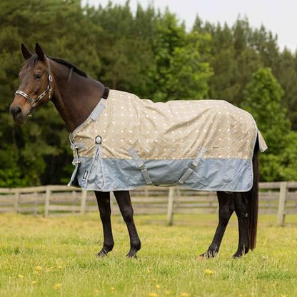 Equinavia Norse Waterproof Turnout Blanket, Lightweight 100g Rain Sheet - color: Slate Grey/Light Olive, size: 81 in