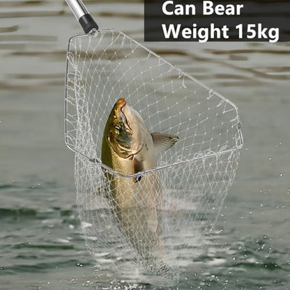 Chicken Net Catcher,74" Adjustable Extension Pole Chicken Hook Catcher Kit | 74" Adjustable Stainless Steel Chicken Net with Leg Hook, Suitable for Chickens, Ducks, Fish, Birds & Small Livestock