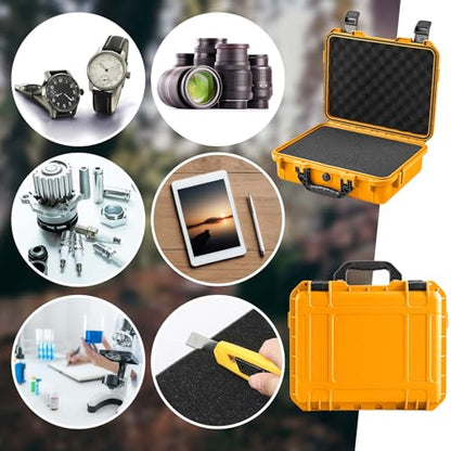 Relaxweex 8.5 x 6.5 x 3.7 Inch Hard Case, Grid Shell, Yellow - color: Yellow, size: 8.5 x 6.5 x 3.7 Inch, style: Grid Shell