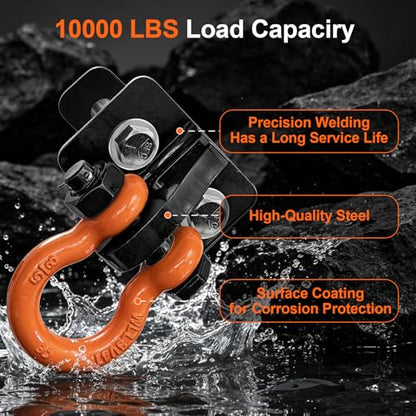 3/8 inch Tractor Bucket Hooks with 5/8 inch D-Ring Shackles