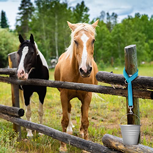 10 Pcs Horse Bucket Straps, 20-30 Inch Adjustable Nylon Hangers with Hooks