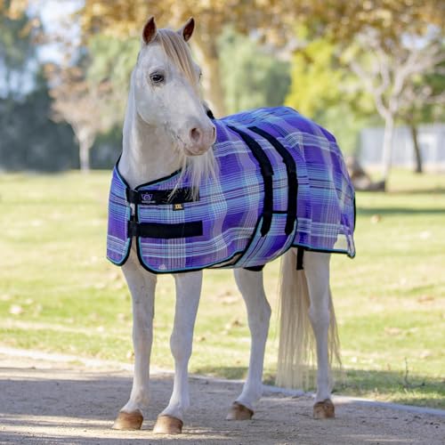 Mini Textilene Fly Sheet, Full Belly Wrap, 54 in, Lavender Mint - size: 87"