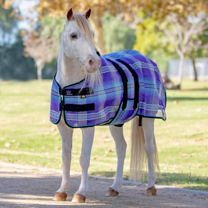 Mini Textilene Fly Sheet, Full Belly Wrap, 54 in, Lavender Mint - size: 87"