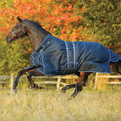 Challenger II VTEK Adjusta-Fit Bellyband Horse Blanket | Wither Relief | Waterproof Horse Blanket | Winter Protection | Winter Horse Blanket - size: 68, style: Sheet (no insulation)