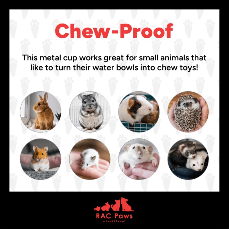 RAC Paws by RentACoop DIY Auto-Fill Metal Cups Waterer Kit - 6 Pack - style: 6 Pack