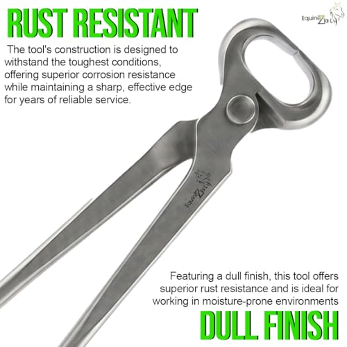 14" Horse Shoe Puller–Premium Vanadium Steel Farrier Tool with Dull Finish,Heavy-Duty Design for Professional Hoof Care,Precision Pulling,Durable,Ergonomic Grip for Efficient Hoof Removal and Shoeing