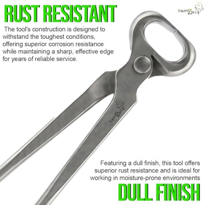 14" Horse Shoe Puller–Premium Vanadium Steel Farrier Tool with Dull Finish,Heavy-Duty Design for Professional Hoof Care,Precision Pulling,Durable,Ergonomic Grip for Efficient Hoof Removal and Shoeing