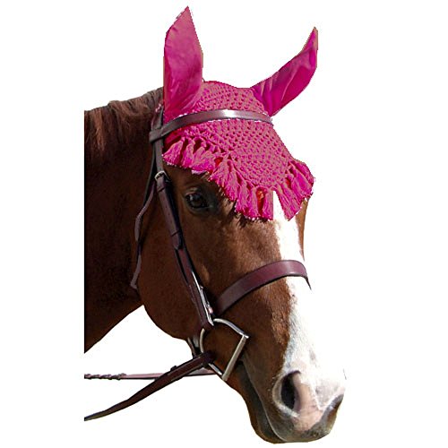 Intrepid International Fancy Crochet Fly Veil, Horse Size