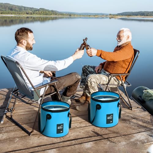 6 Pcs 5 Gallon Collapsible Bucket with Handle, Foldable Bucket