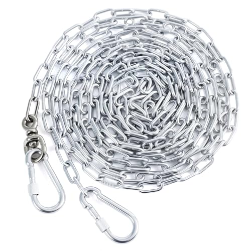 Heavy Duty Dog Chain for Yard, 30 FT Galvanized Chain Leash, 3 mm - size: 0.12 in x 30 ft
