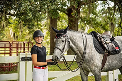 All Purpose English Saddle Pad, Handmade Jumping Saddle Pad, Fly Bonnet Special, English Saddle Pads for Horses - Equestrian Riding Equipment and Accessories
