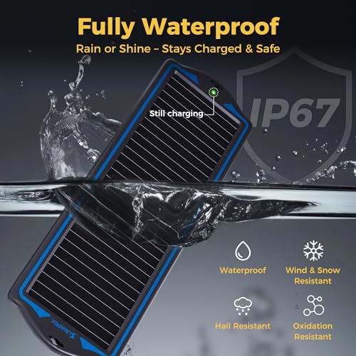 SUNAPEX 12V Solar Battery Charger Trickle Maintainer Kit for Car - size: 1.8W