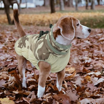 Lelepet Warm Dog Winter Coat Dog Coat for Small Dogs Waterproof Dogs Jacket - color: Desert Camo, size: X-Small