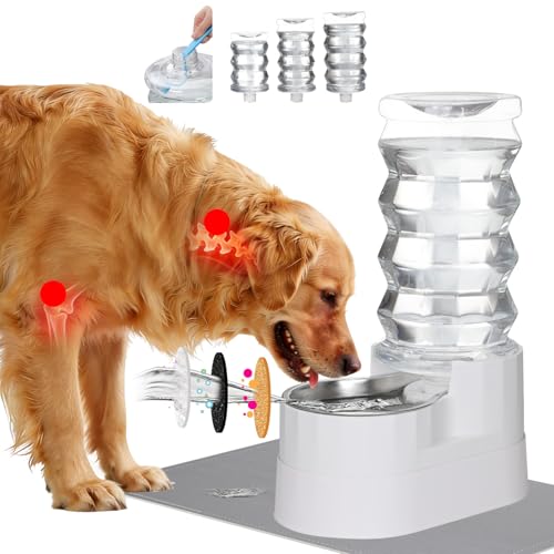 RIZZARI 8L Elevated Dog Water Dispenser: Senior Pets Filtered Hydration - color: Bright White, size: 8L