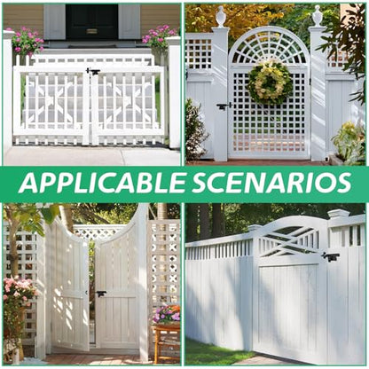 Heavy Duty Slide Bolt Gate Latch for Wooden Fence Door Lock with Padlock Hole,Solid Hardware Thickened Metal Sliding Bolt Door Locks Gate Latches for Shed Door,Wooden Fences,Barn Doors,Yard