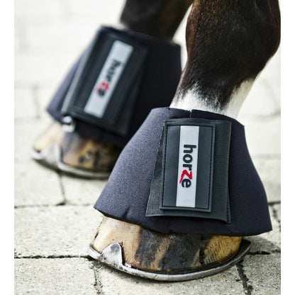 Horze All Purpose Bell Boots - Black - L - size: L