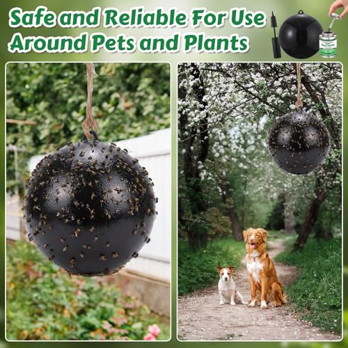 2 Pcs Large Fly Trap Balls Hanging Fly Catcher,Insect Bug - style: Insect Bug