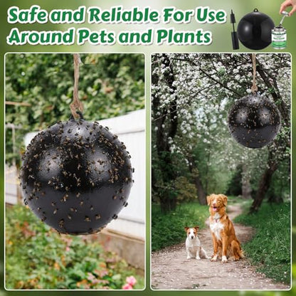 2 Pcs Large Fly Trap Balls Hanging Fly Catcher,Insect Bug - style: Insect Bug