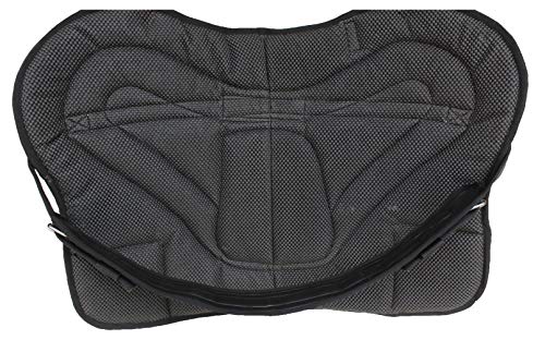 Horse Western Breathable Padded Anti-Slip Neoprene Bareback Saddle Pad 39194 - color: Pink/Black, size: Bareback Pad: 23" L x 36" W Cinch: 32" L x 4" W