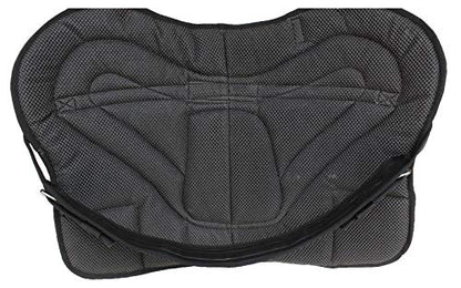 Horse Western Breathable Padded Anti-Slip Neoprene Bareback Saddle Pad 39194 - color: Pink/Black, size: Bareback Pad: 23" L x 36" W Cinch: 32" L x 4" W